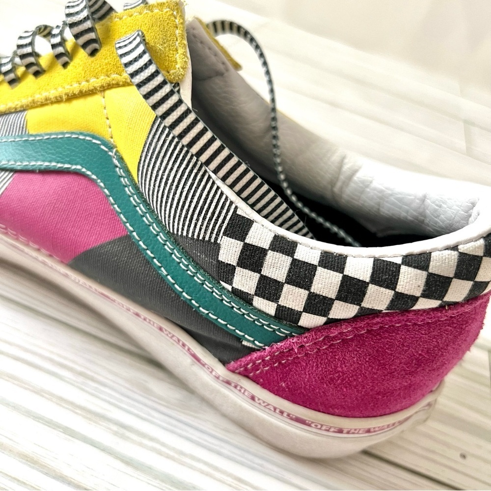 Vans Old Skool Juxtapoze Men's Size 9.5 Women's 11 Multi Color Skate Sneaker - Picture 7 of 16